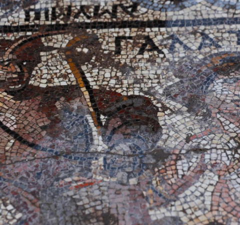 Ανακαλύφθηκε σπάνιο ψηφιδωτό με αρχαίους Έλληνες, ήρωες του Τρωικού Πολέμου και Αμαζόνες